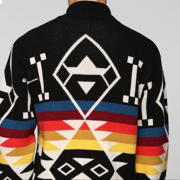 Urban Outfitters Other - Vintage Wool Tom&Hawk Rob Otter Zip-Up Sweater
